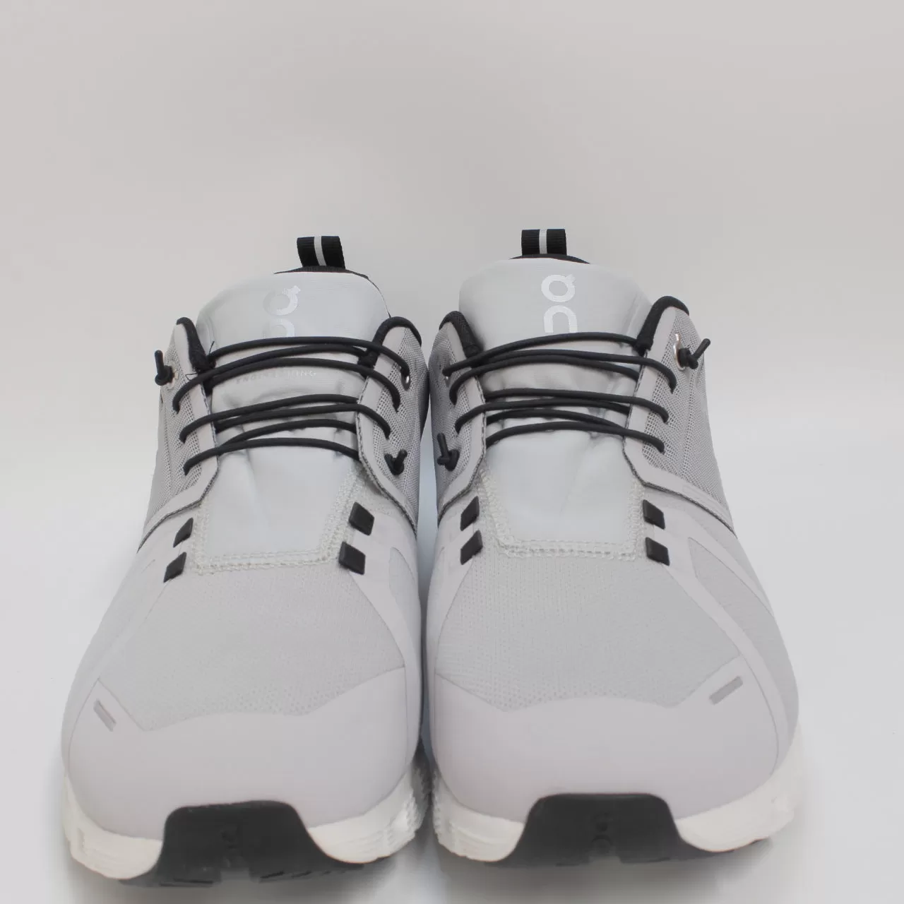 Mens On Running Cloud 5 Waterproof Glacier White Trainers