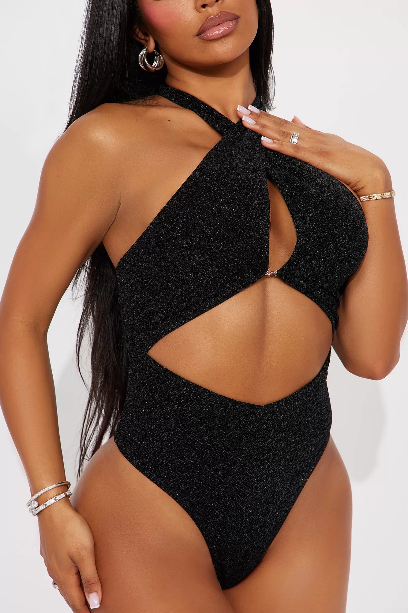 Mermaid Kisses 1 Piece Swimsuit - Black