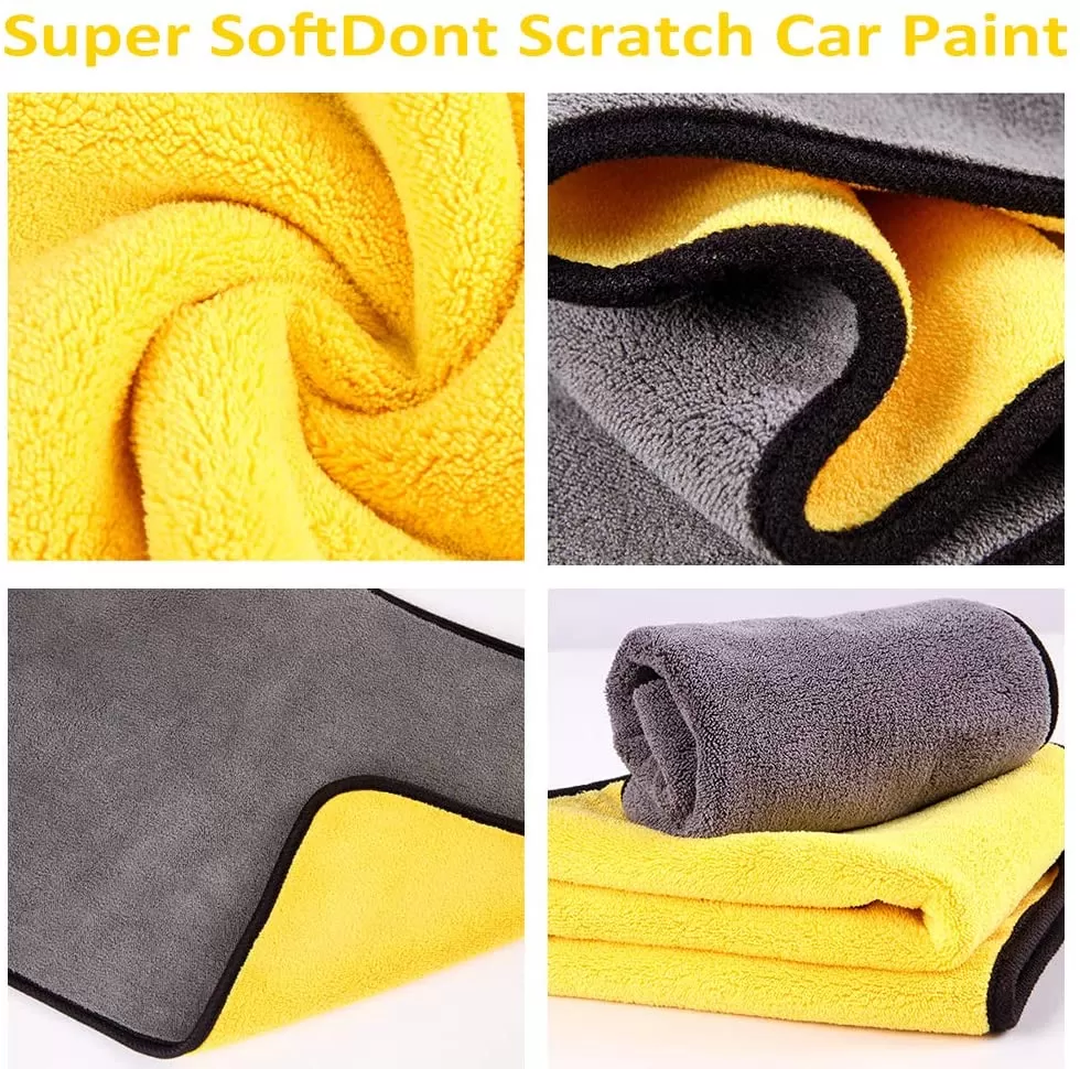 Microfiber Car Wash Towel - Plush Polyester Fibre Car Cleaning Cloth