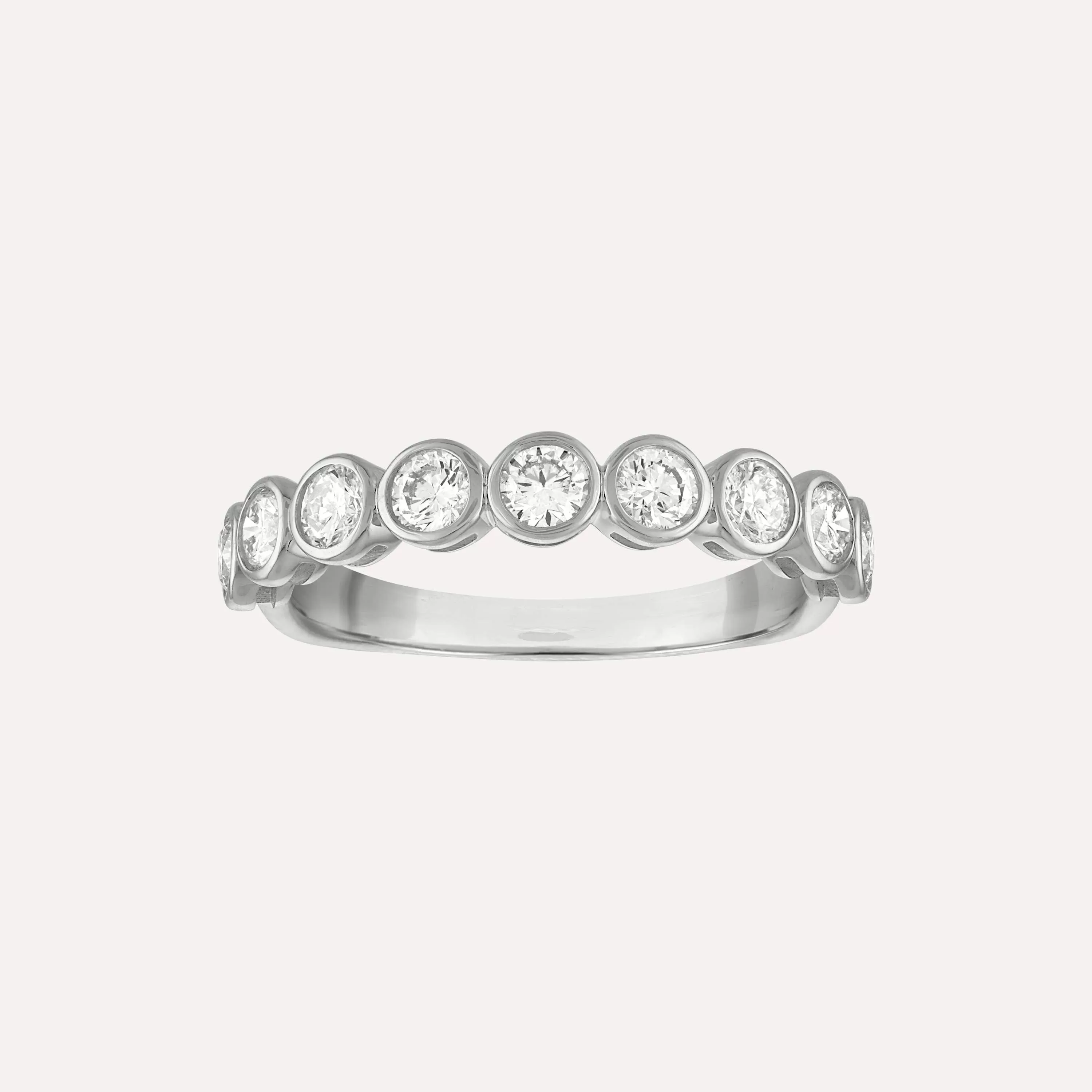 Mini Round Diamond Bezel Ring