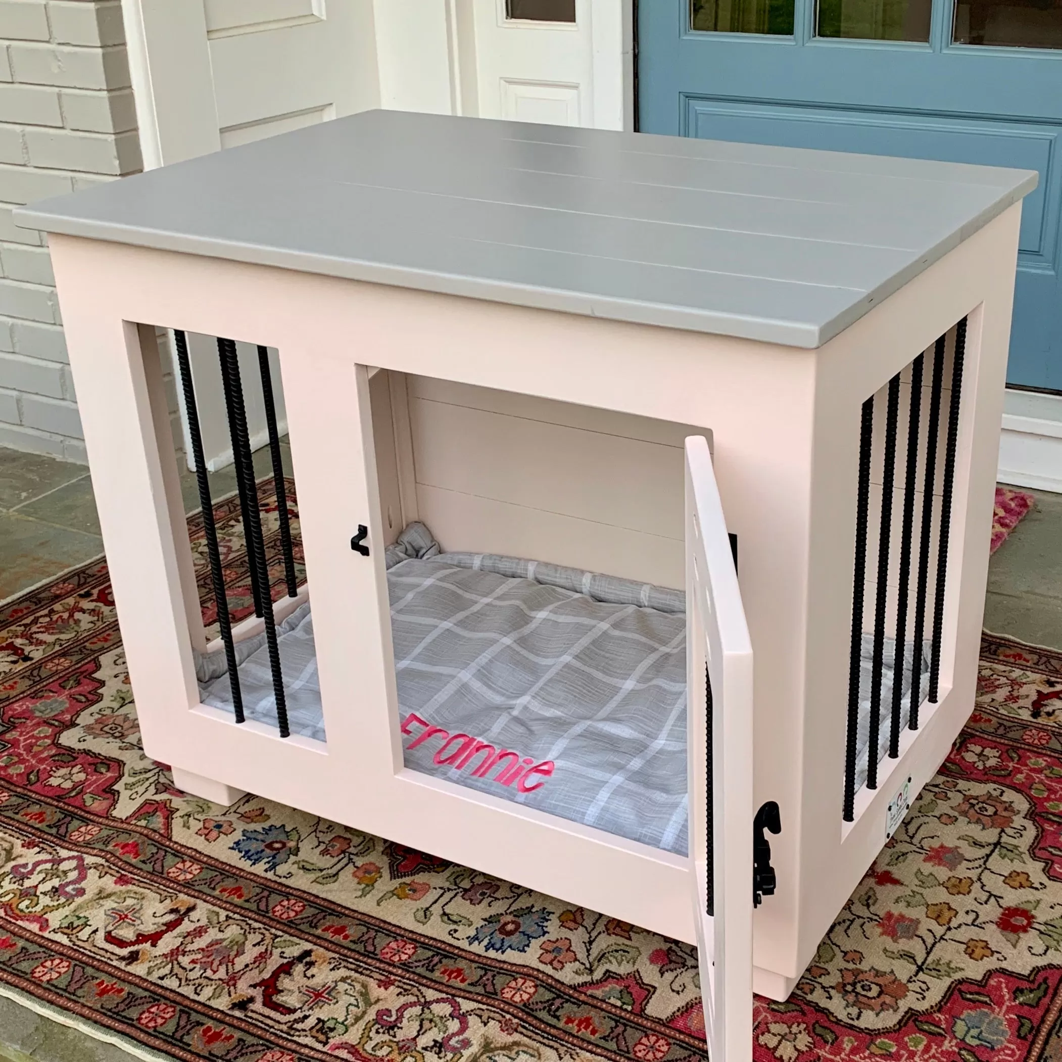 Modern Farmhouse Crate Bed with Personalization