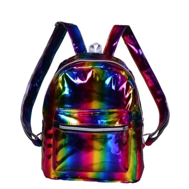 Multicolour Shiny Backpack