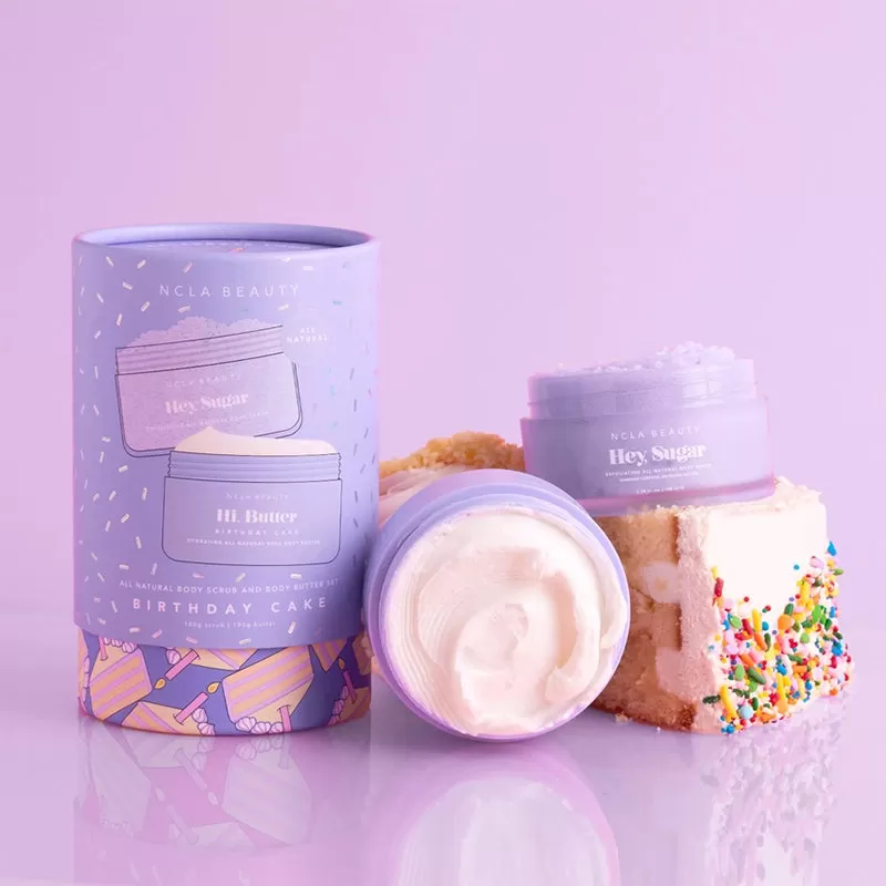 NCLA BEAUTY | Birthday Cake Body Scrub   Body Butter Gift Set