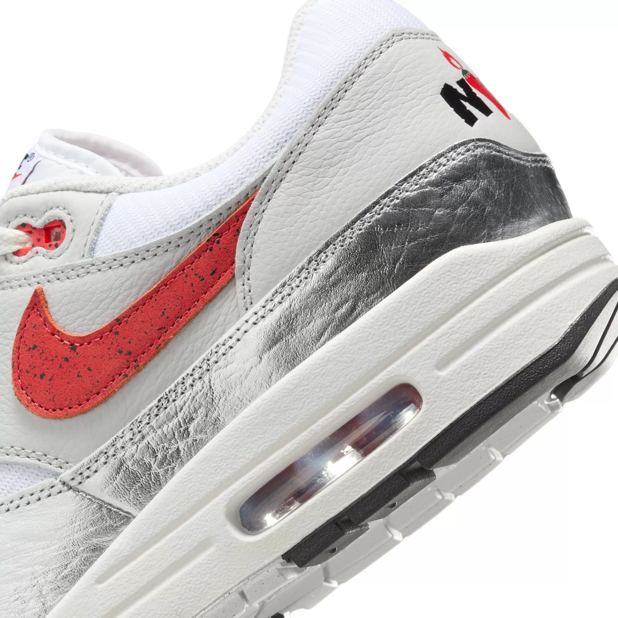 Nike Air Max 1 PRM (White/Chile Red)