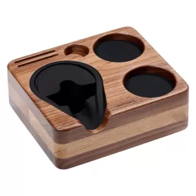 Normcore Compact Espresso Tamping Station - Walnut / Oak