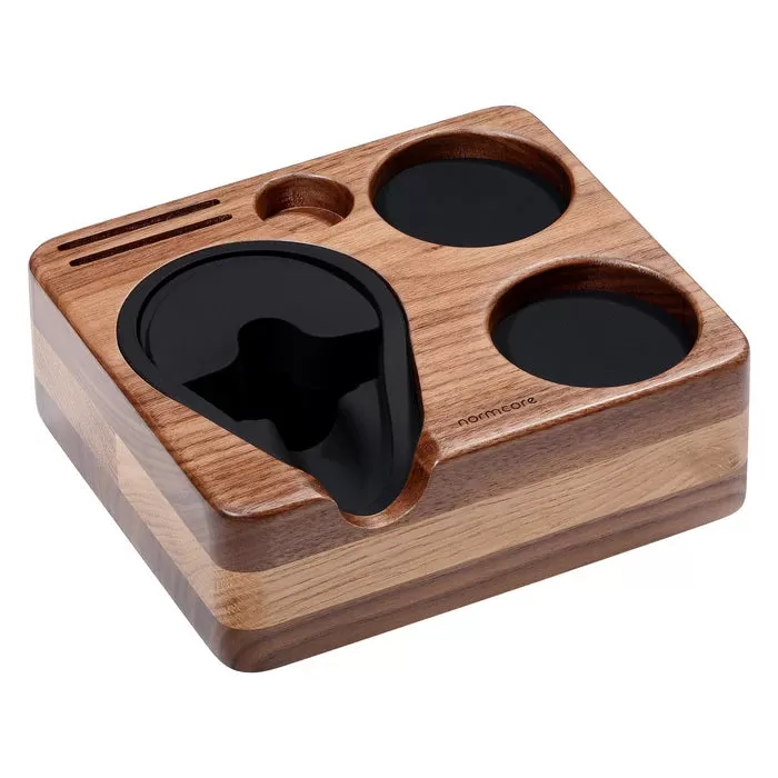 Normcore Compact Espresso Tamping Station - Walnut / Oak