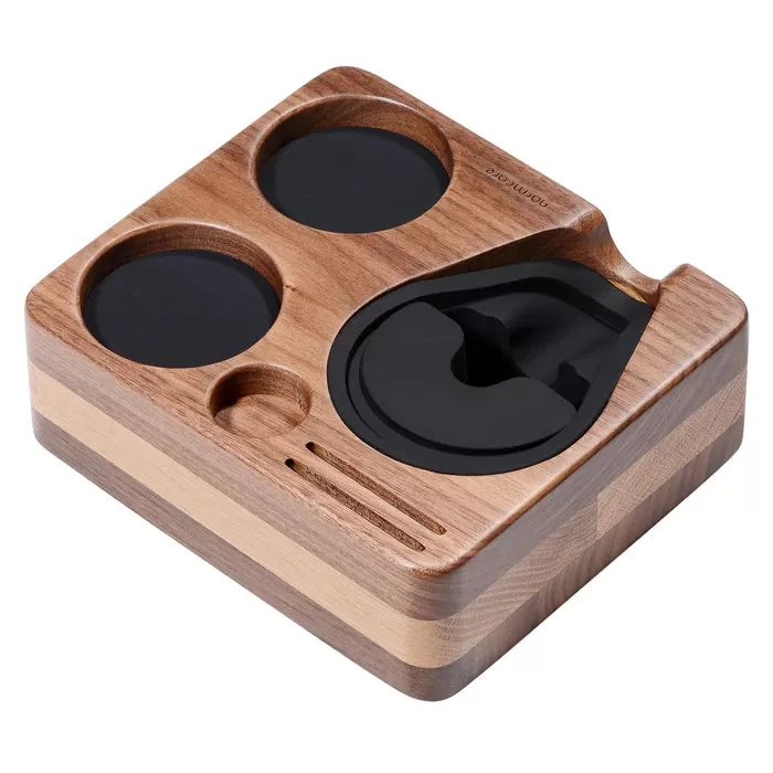 Normcore Compact Espresso Tamping Station - Walnut / Oak