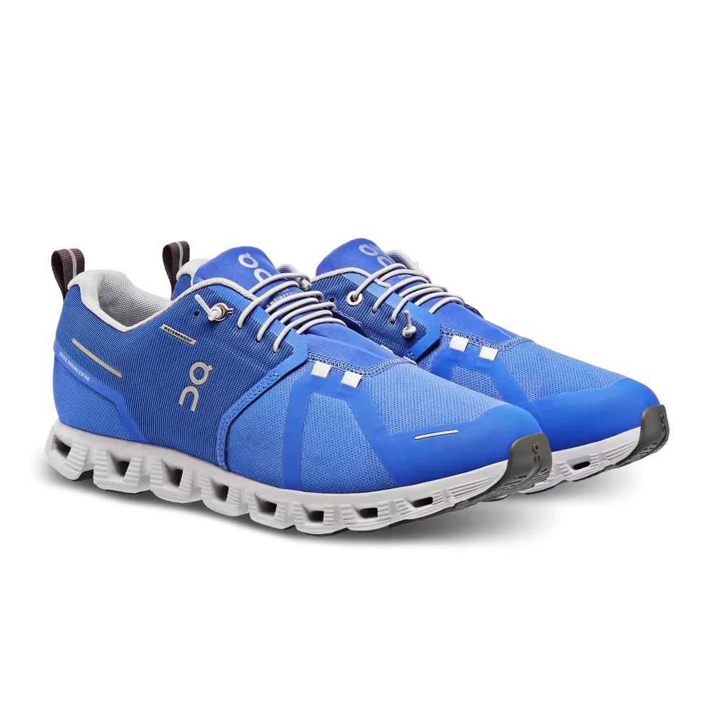 On Running Men's Cloud 5 Waterproof Shoes - Cobalt / Glacier