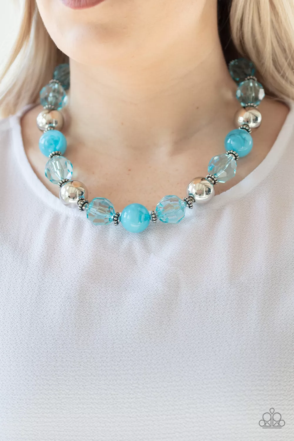 Paparazzi Accessories - Very Voluminous - Blue Necklace