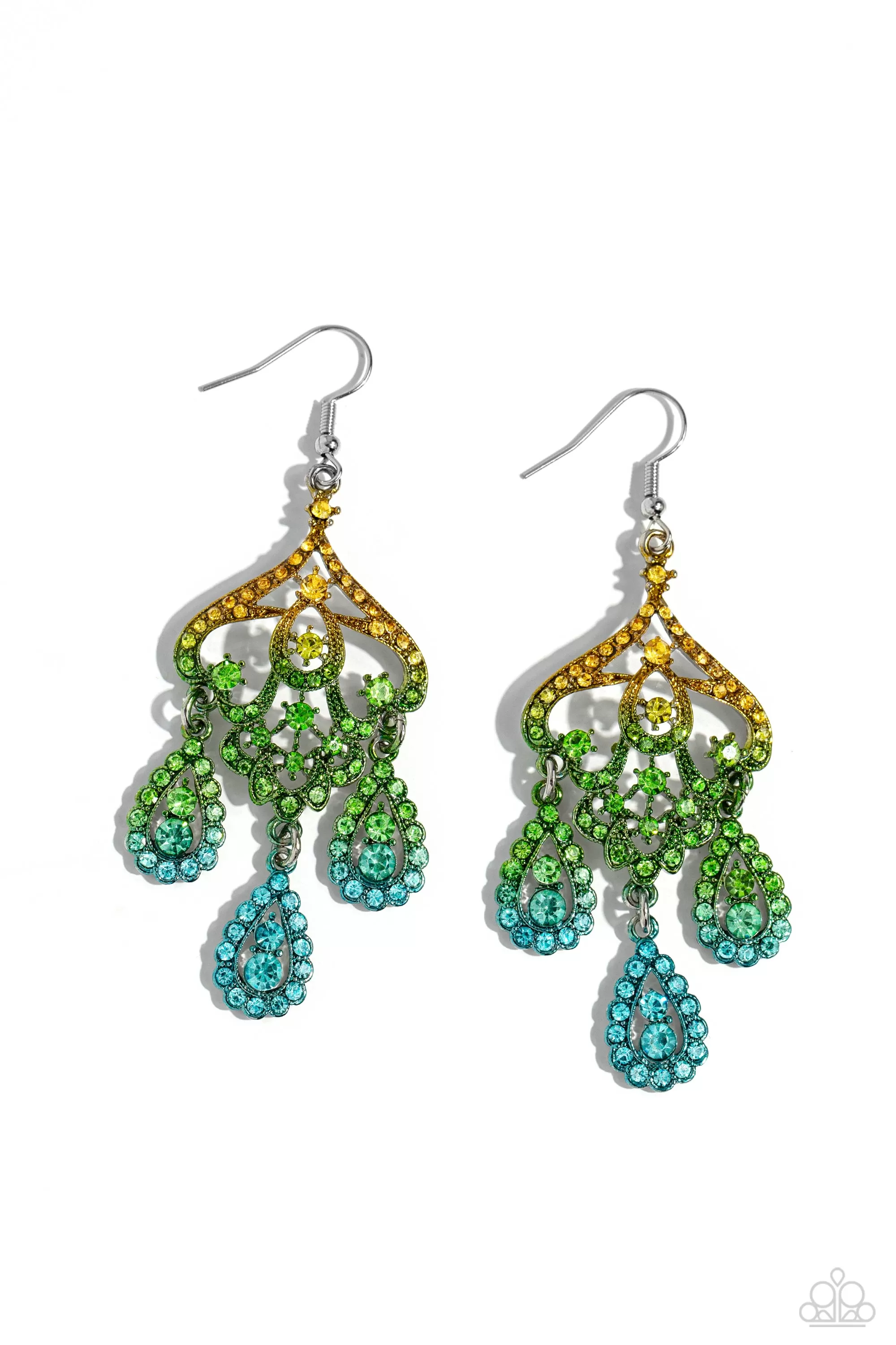 Paparazzi Chandelier Command Multi 172XX Earrings