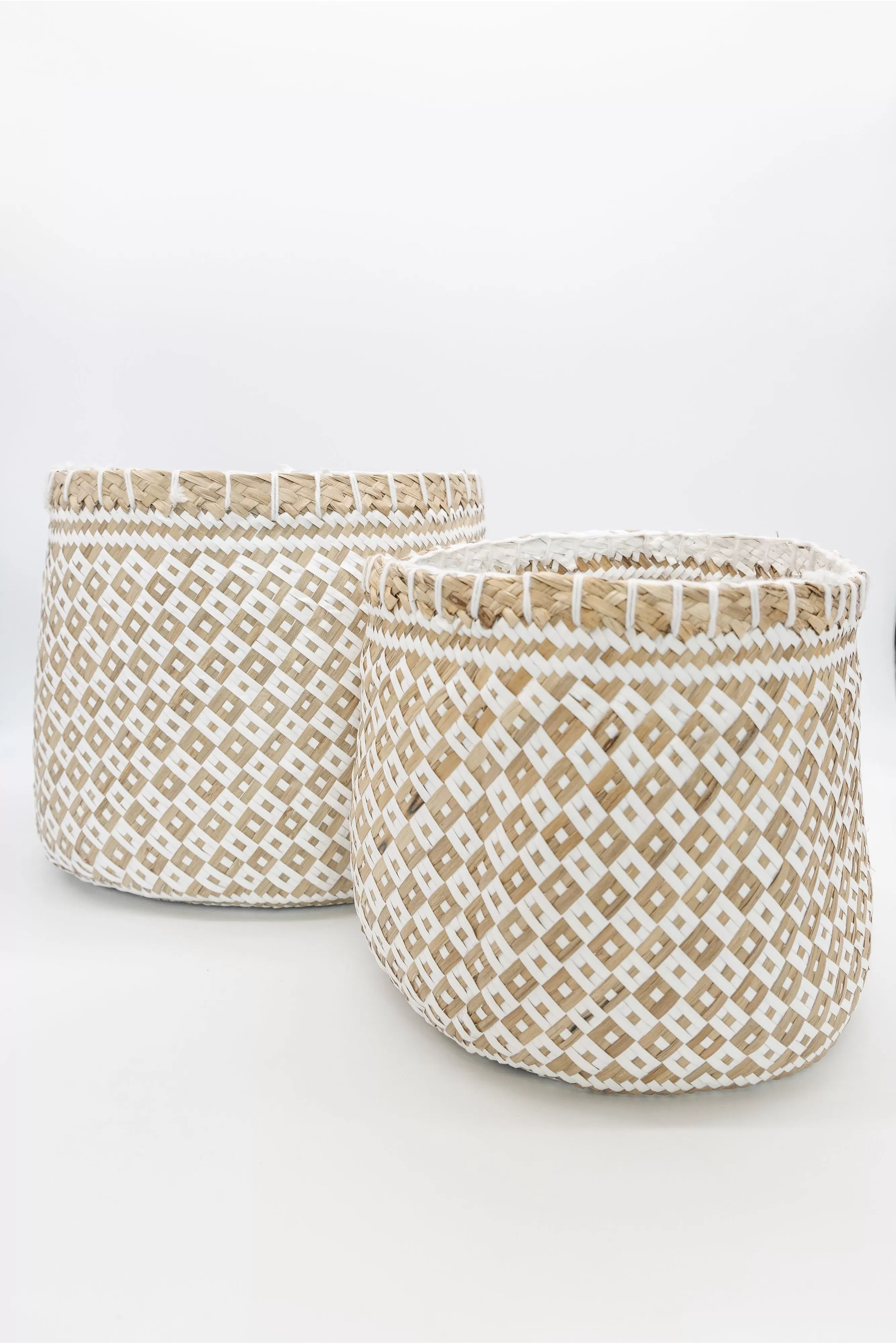 Patterned Woven Basket