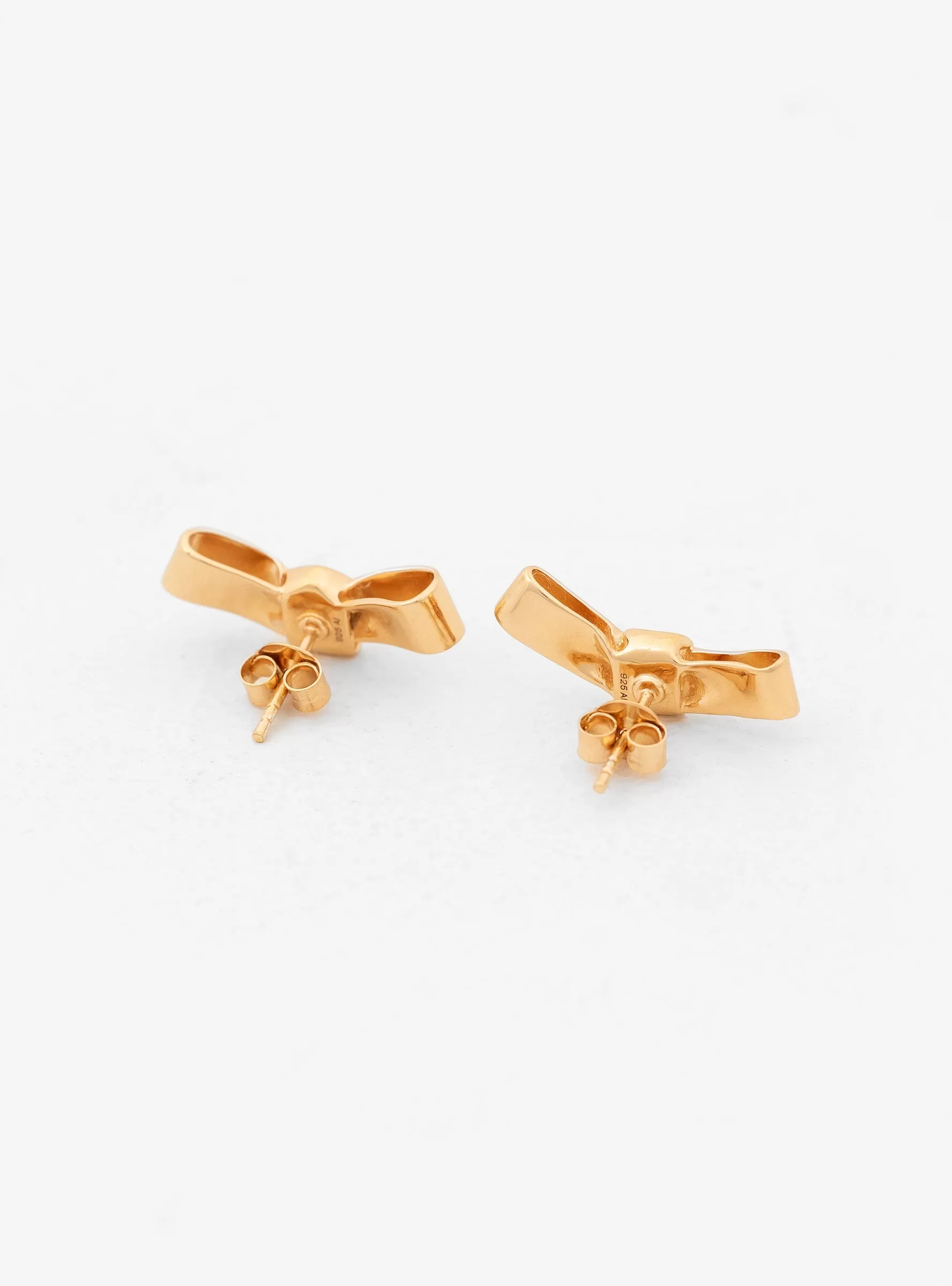 Petite Cravat Gold Earrings