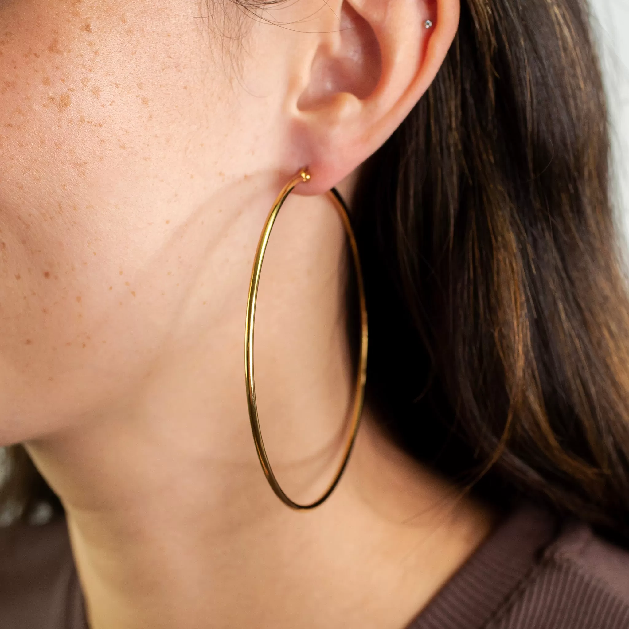 Prism High Shine Giant Hoop Earrings - Proceeds Donated