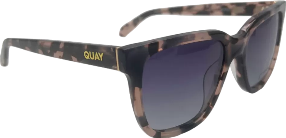 Quay Tortoiseshell WIRED Polarised Sunglasses in case