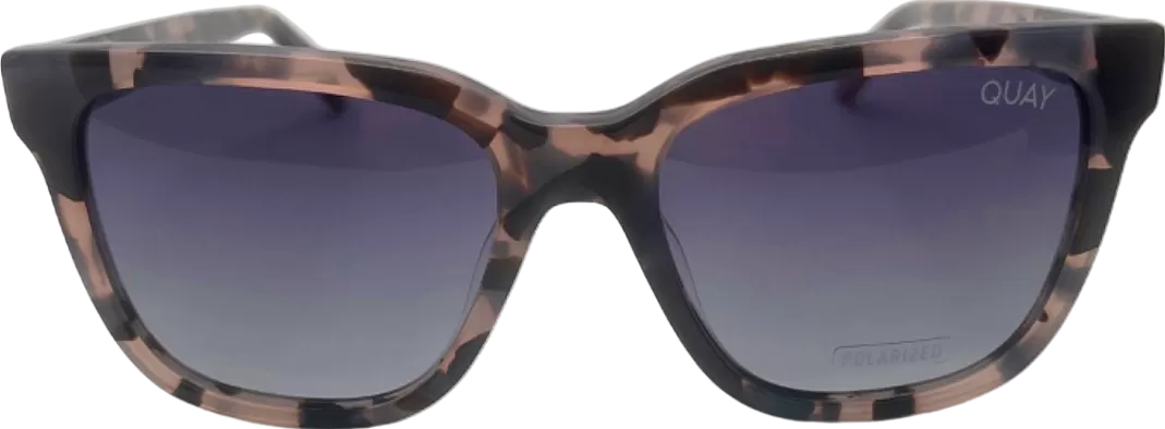 Quay Tortoiseshell WIRED Polarised Sunglasses in case