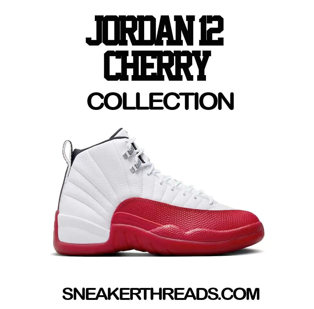 Retro 12 Cherry Shirt - Dunks N Jordans - Black