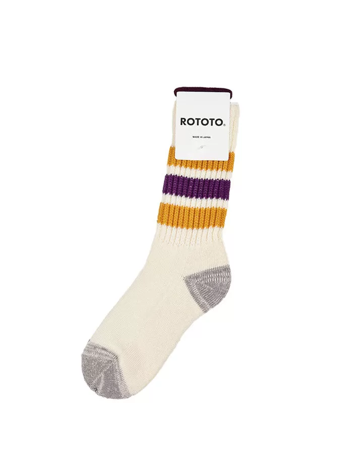 Rototo Three Stripe Yellow / Purple