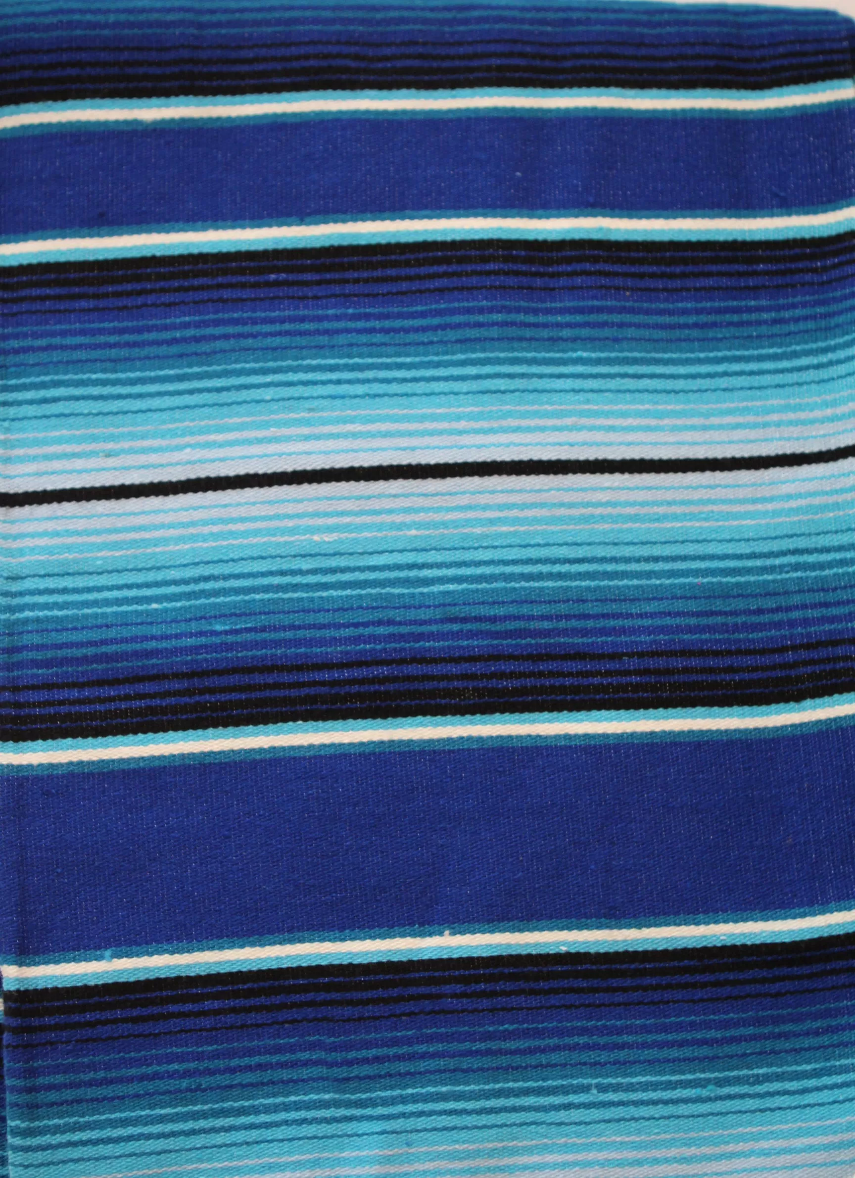 Saltillo Serape Blanket - Azul & Blue Two Tone