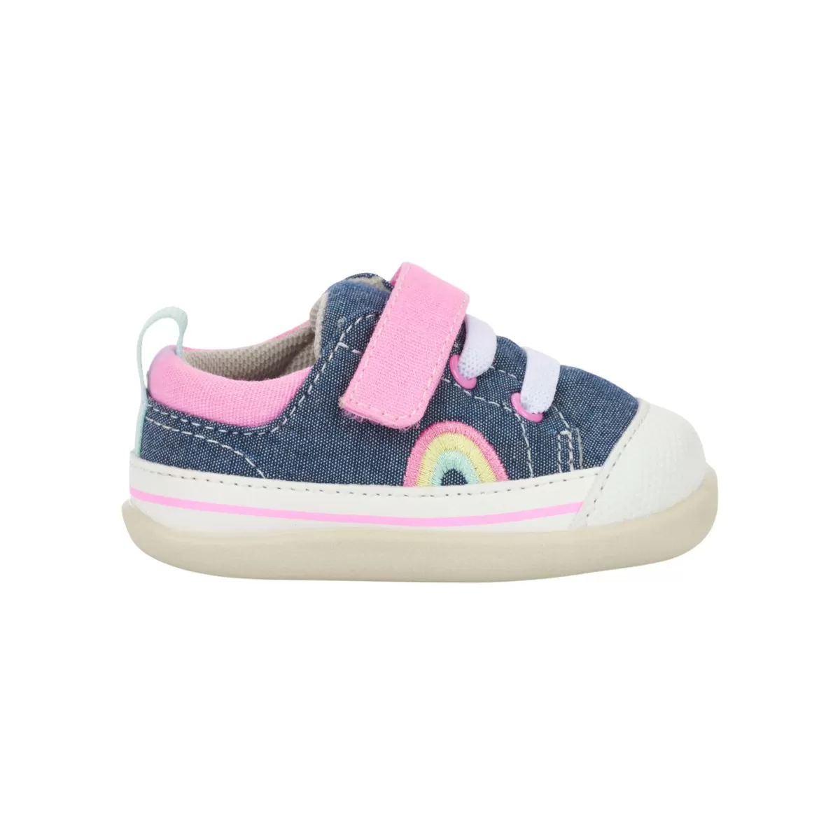 See Kai Run Toddler's (Sizes 3.5-5) Stevie Chambray/Pink