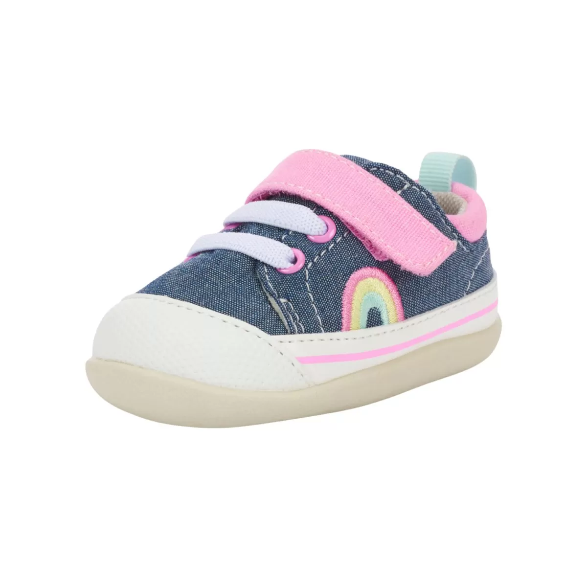 See Kai Run Toddler's (Sizes 3.5-5) Stevie Chambray/Pink