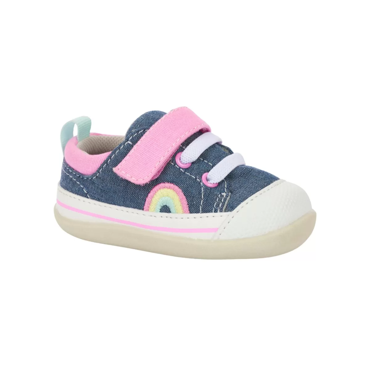 See Kai Run Toddler's (Sizes 3.5-5) Stevie Chambray/Pink