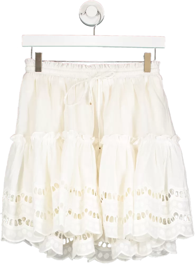 Seven Wonders White Alannah Mini Skirt UK 6