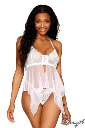 Sheer Mesh Flyaway Babydoll