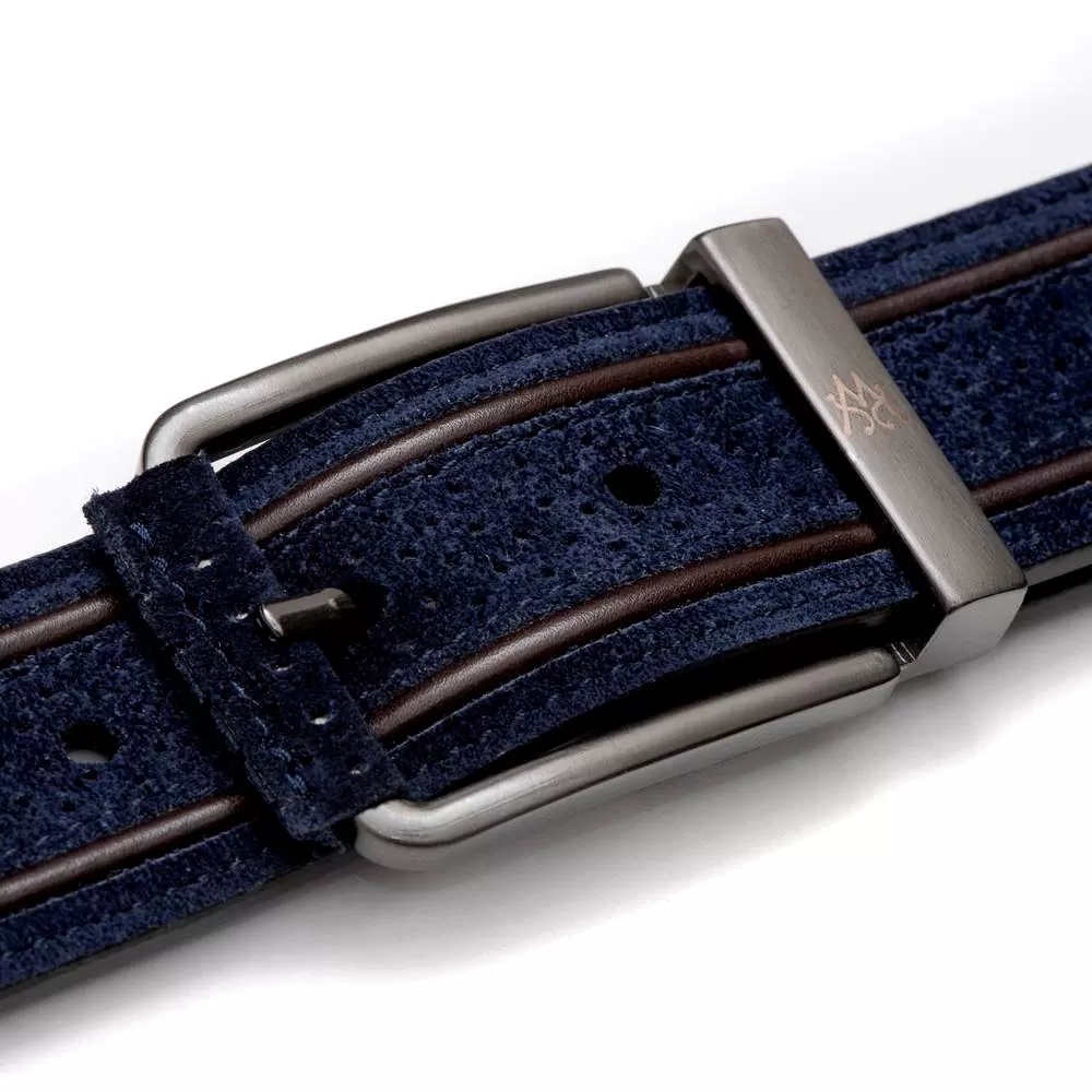 Signature Perforated Suede Belt