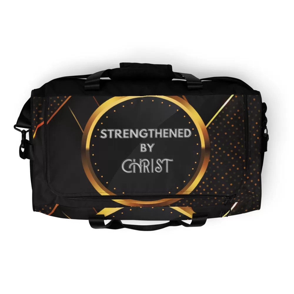 Strengthened by Christ Duffle Bag