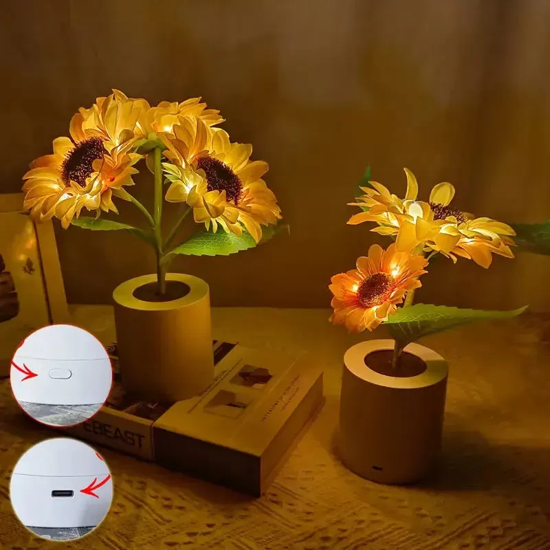 Sunflower Decorative Led Lamp