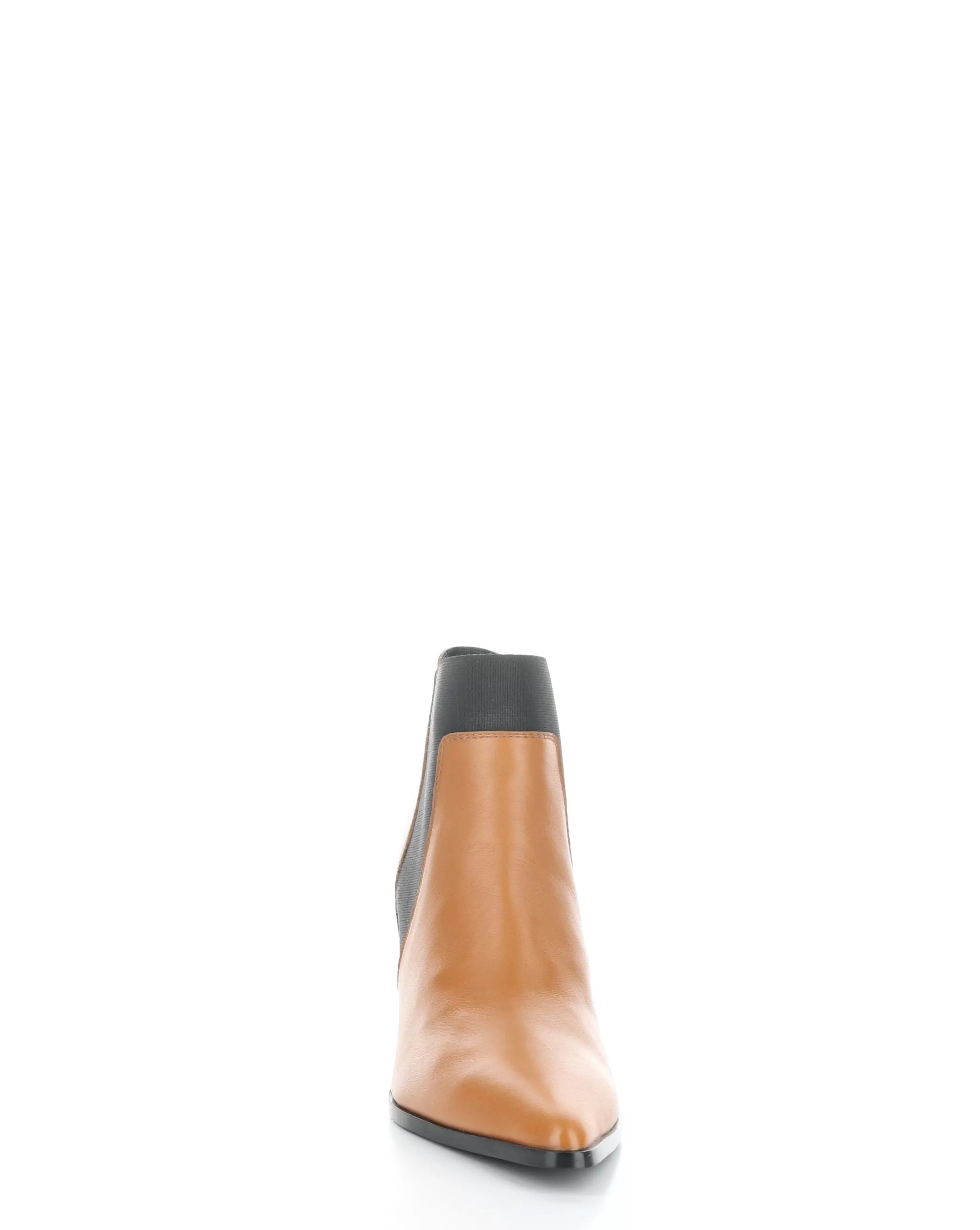 TALLIS COGNAC Pointed Toe Boots