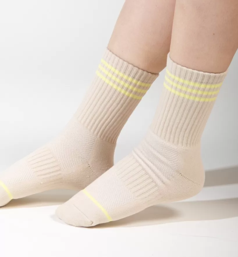 Thin-Stripe Crew Socks