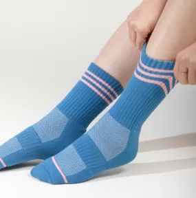 Thin-Stripe Crew Socks