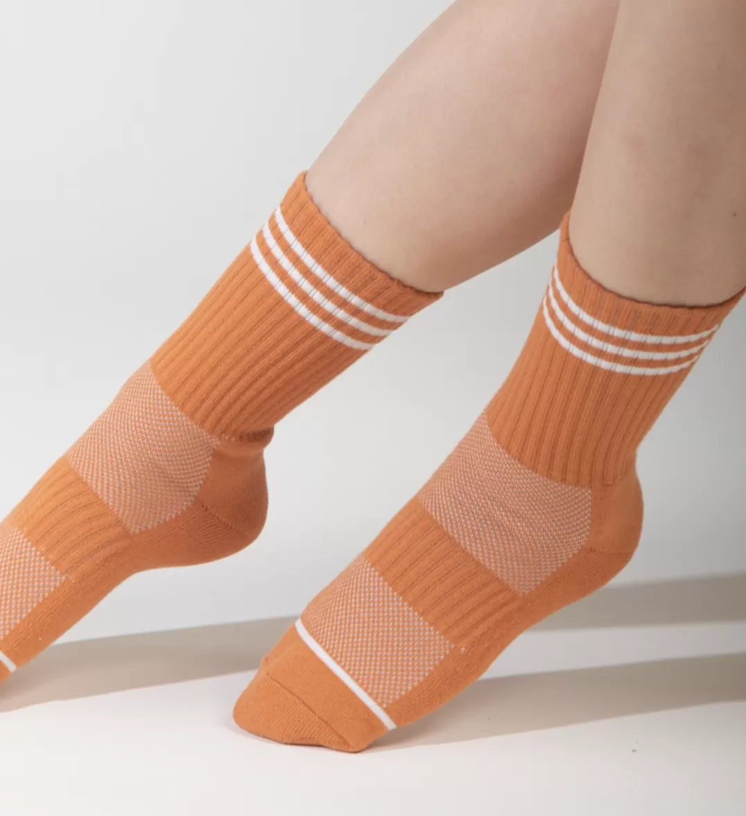 Thin-Stripe Crew Socks