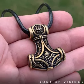 Thor's Mighty Hammer - Bronze or Sterling Silver