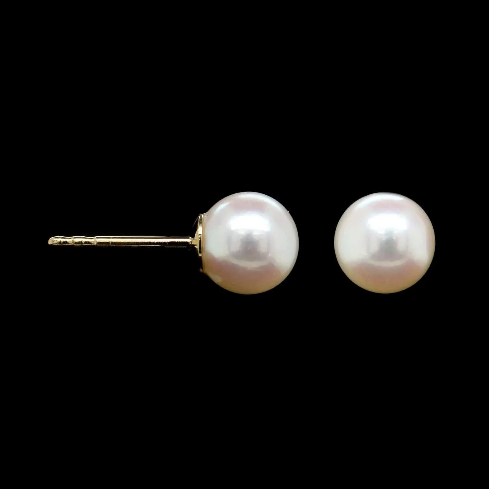 Tiffany & Co. 18K Yellow Gold Cultured Pearl Studs