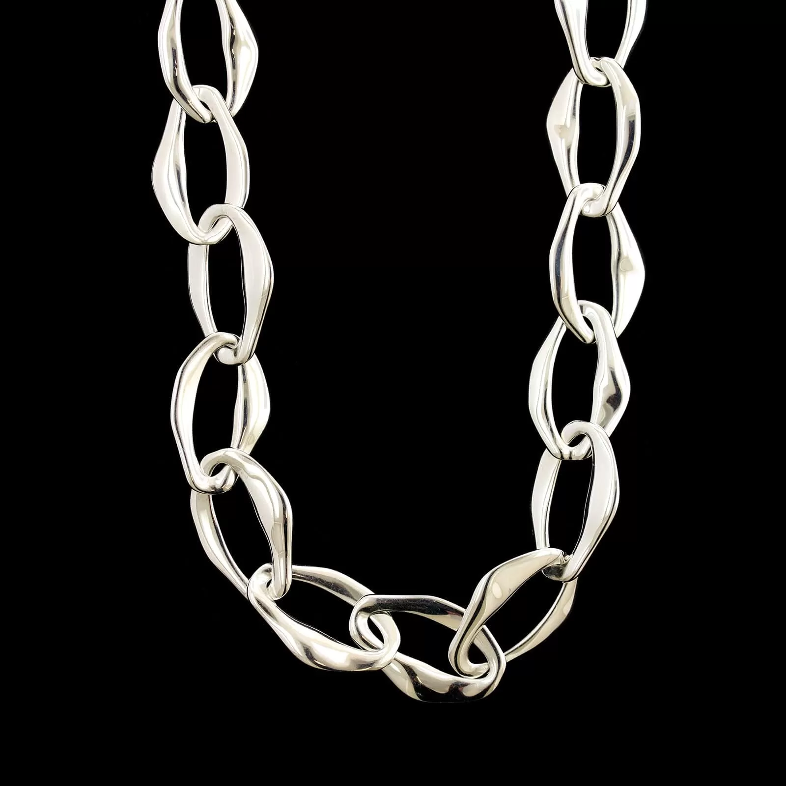 Tiffany & Co. Sterling Silver Estate Elsa Peretti Agean Necklace