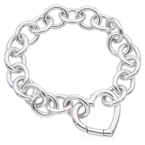 Tiffany & Co. Sterling Silver Heart Chain Bracelet