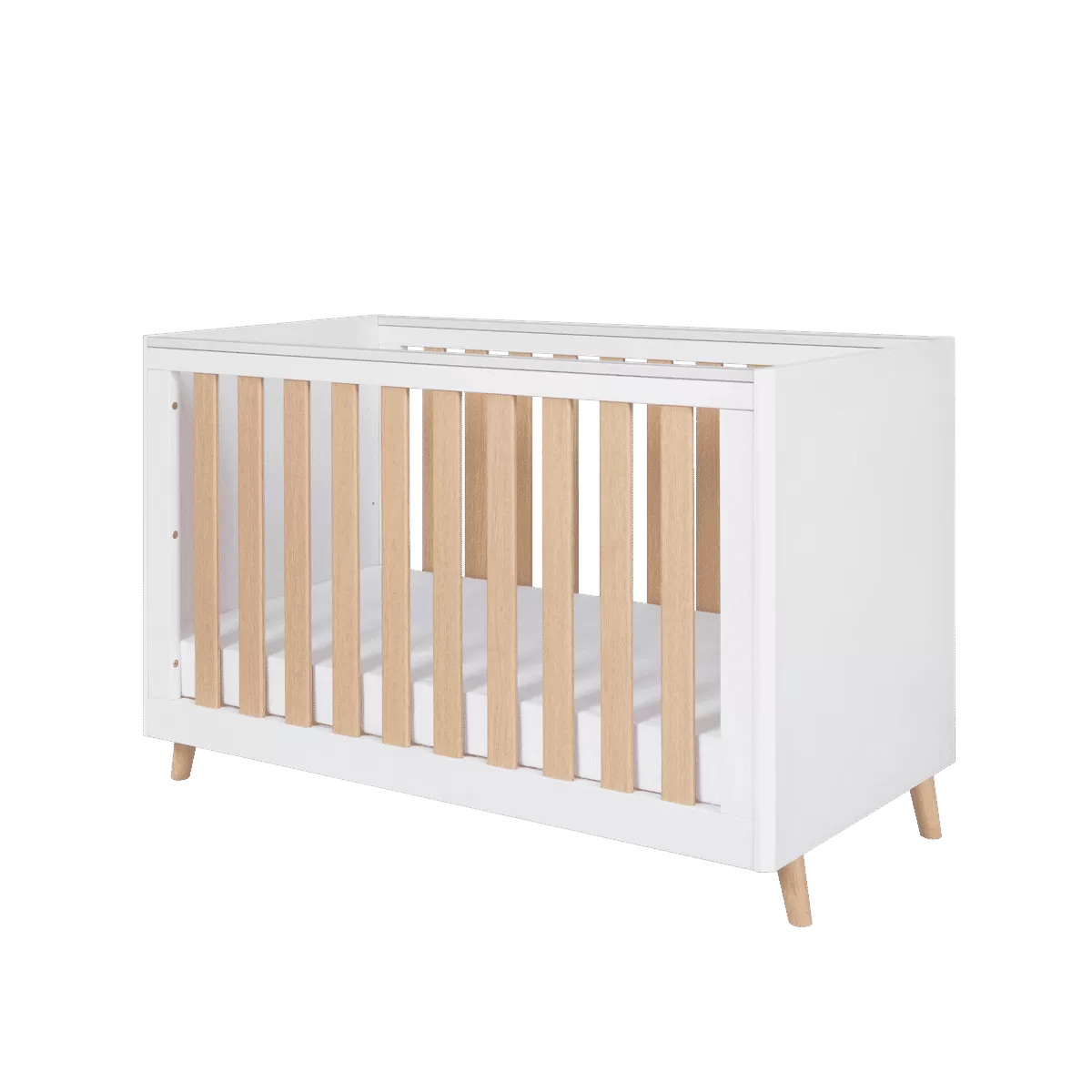 Tutti Bambini Fika Mini 3pc Room Set - White/Light Oak