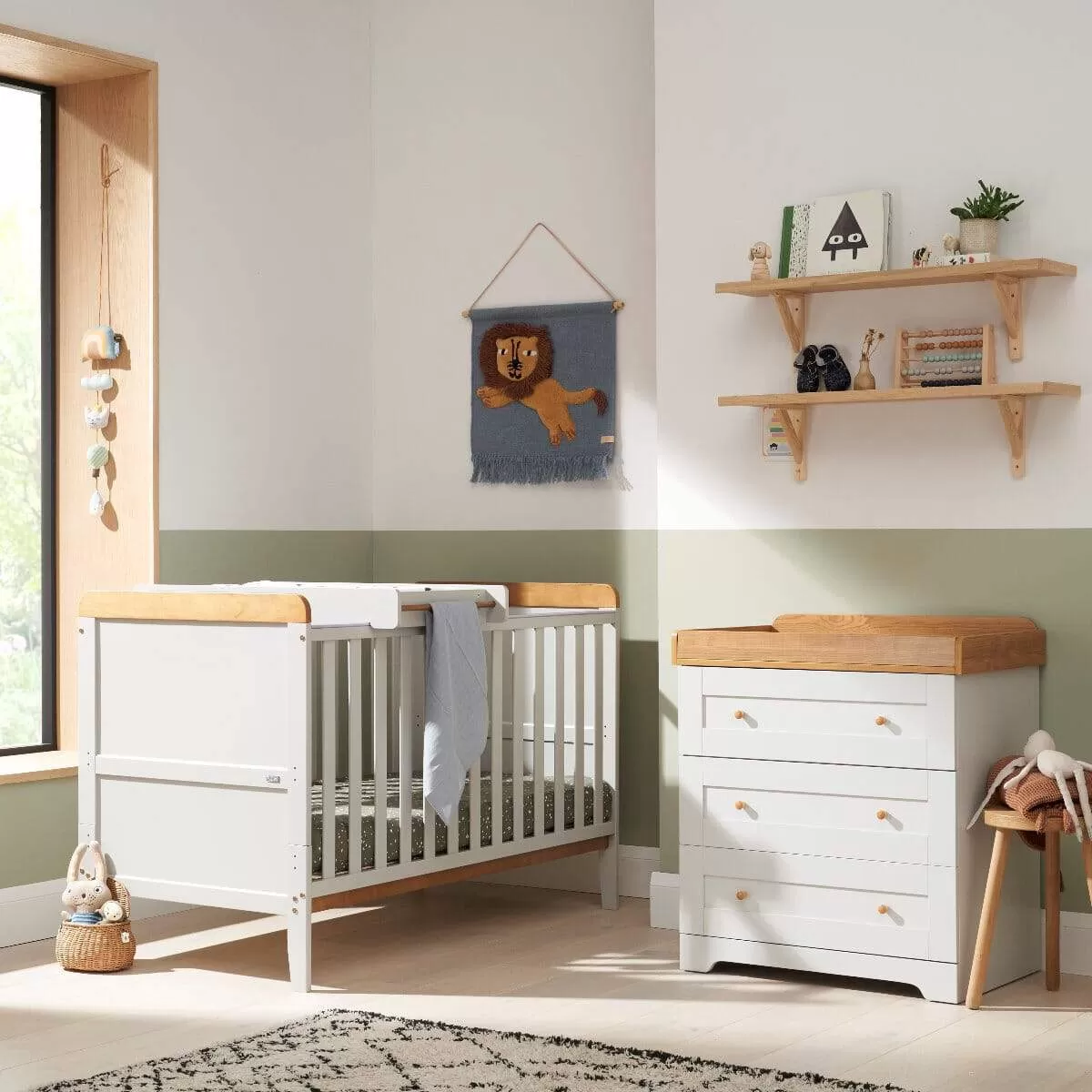 Tutti Bambini Rio 2 Piece Room Set - Dove Grey/Oak