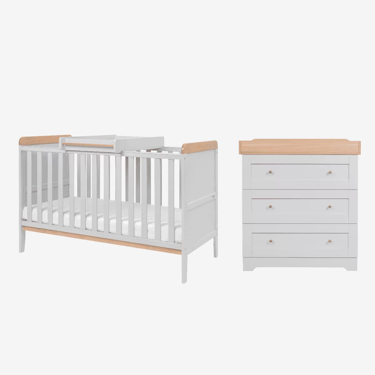 Tutti Bambini Rio 2 Piece Room Set - Dove Grey/Oak