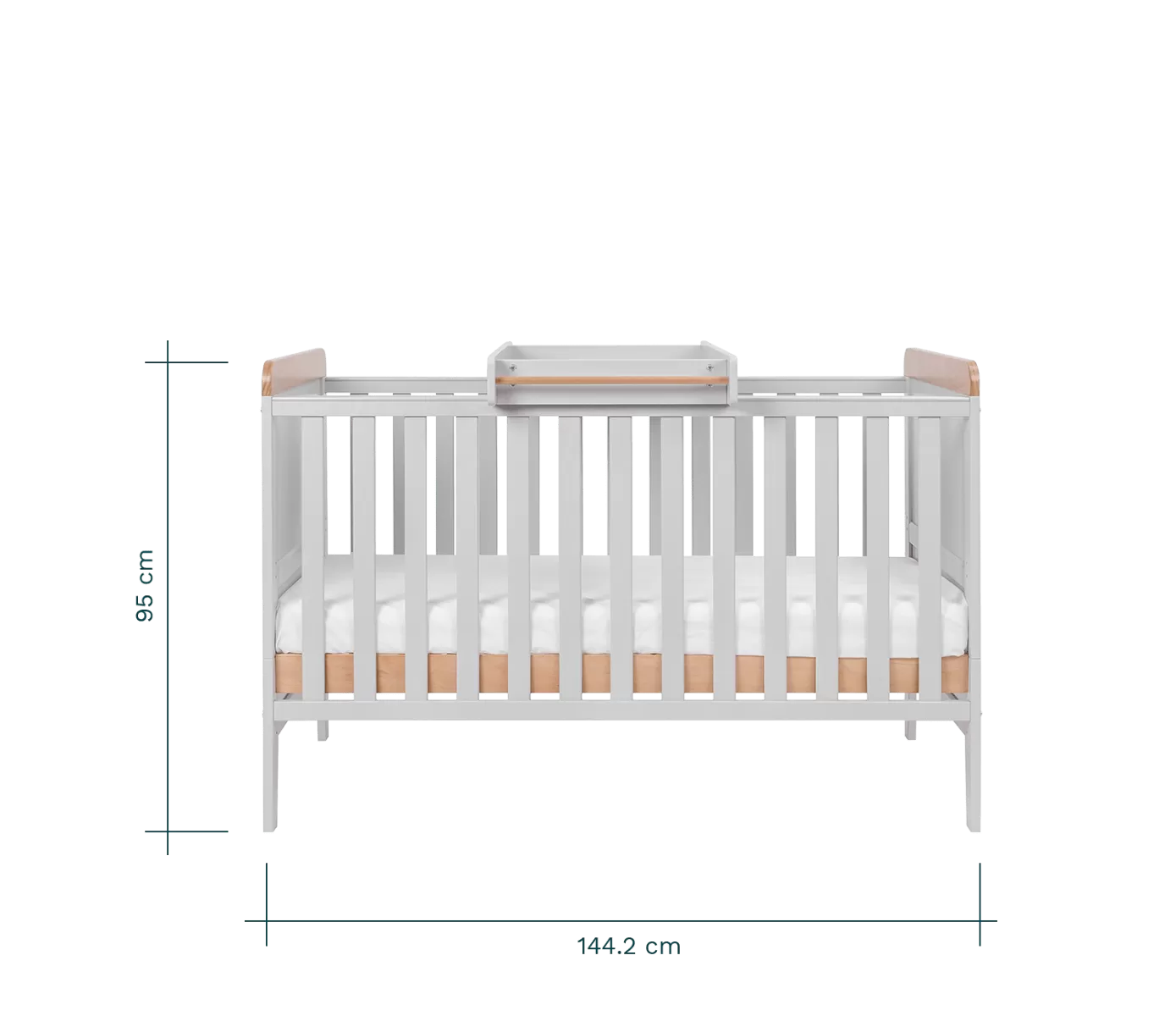 Tutti Bambini Rio 2 Piece Room Set - Dove Grey/Oak