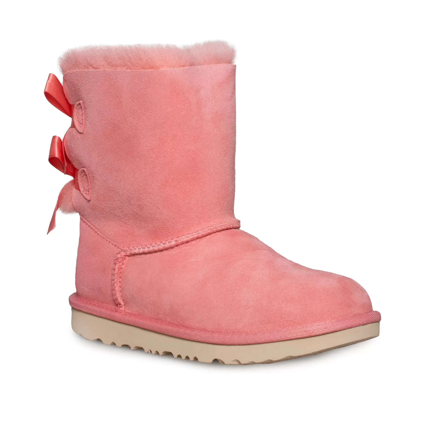 UGG Bailey Bow II Pink Blossom Boots - Youth