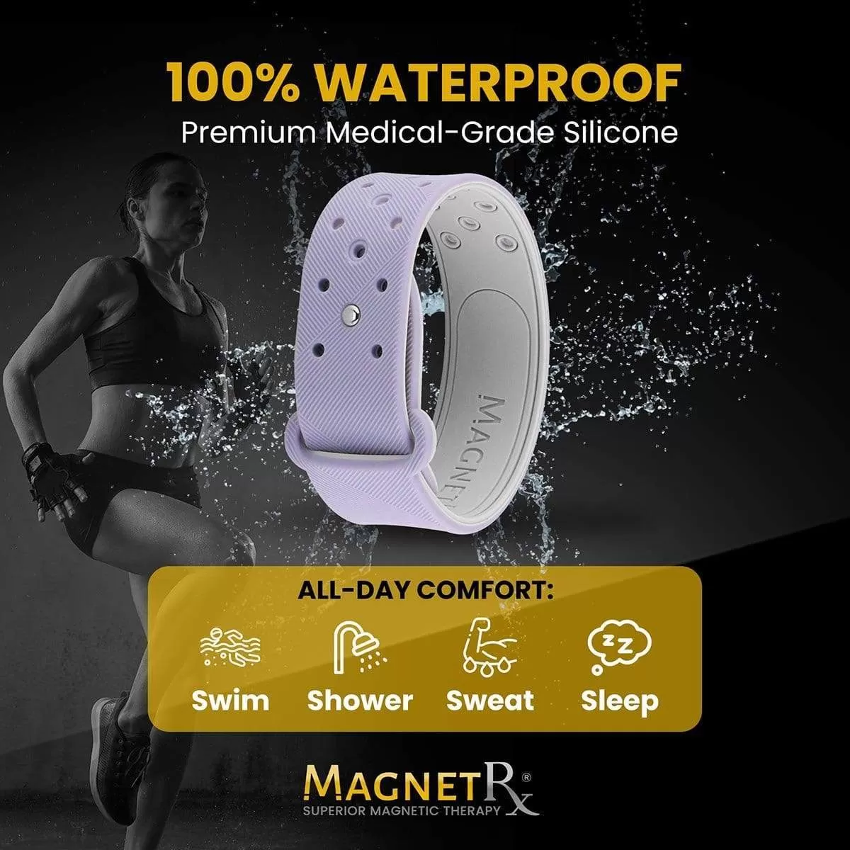 Ultra Strength Sports Magnetic Bracelet (Lavender)