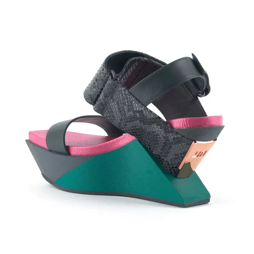 United Nude Delta Wedge Sandal - Candy Snake