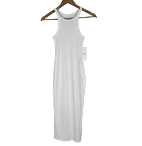 Urban Outfitters White Ribbed Sleeveless Dress XL UK