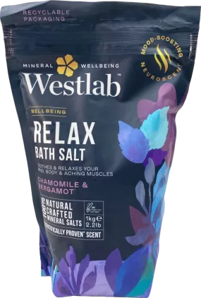 Westlab Wellbeing Relax Bath Salt Chamomile & Bergamot 1kg