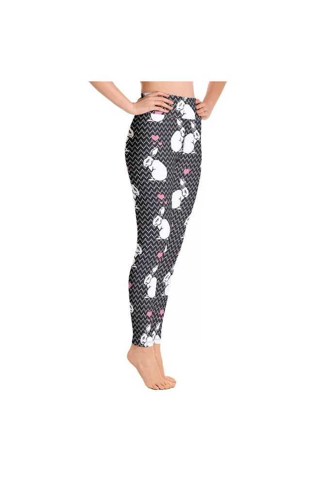 White Rabbits Yoga Leggings