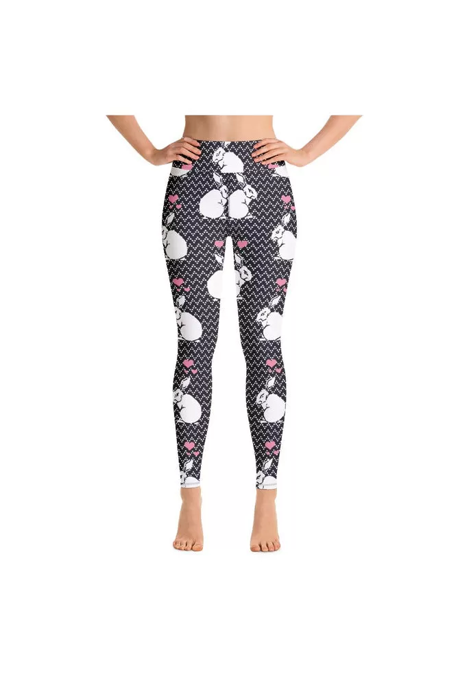 White Rabbits Yoga Leggings