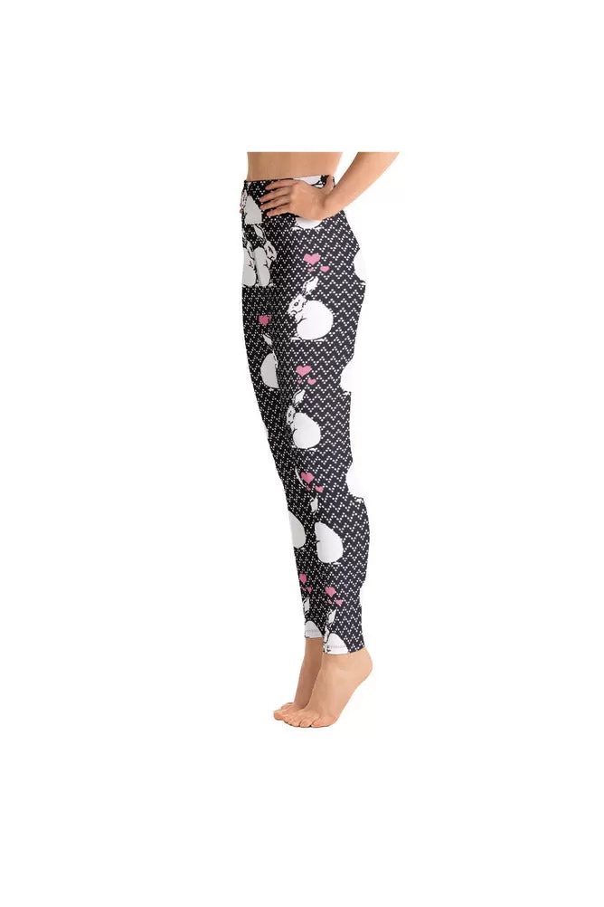 White Rabbits Yoga Leggings